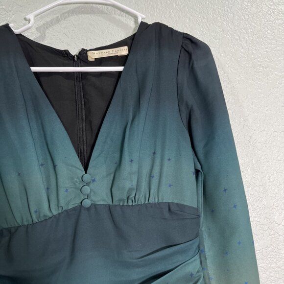 Wayward Fancies eShakti Pleated Empire Dress Womens S Ombre Star Fairy Grunge - Picture 2 of 10